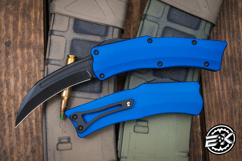  Heretic Knives "ROC" Blue OTF Automatic Knife 3" DLC MagnaCut H060-6A-BLU