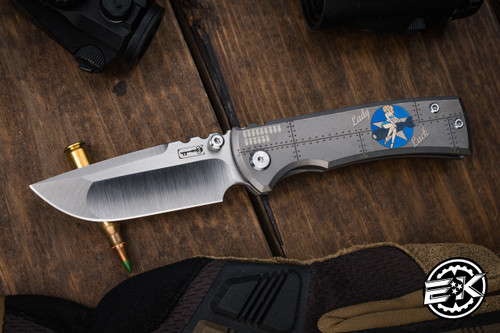 Chaves Knives Ultramar Street Redencion "Lady Luck Bombers" Titanium Folding Knife 3.25" Drop Point