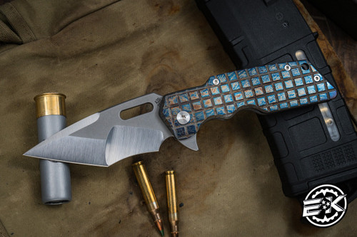 A2D Attn2Detail Mercantile Mark 1 Large Contoured Titanium Anodized 3.75" Batwing (Preowned)