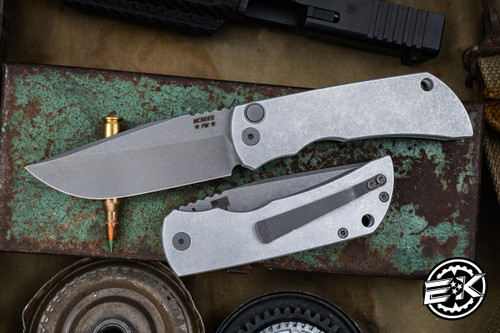 Mcnees Knives  Automac Aluminum Folding Automatic 3.25" Magnacut Stonewash