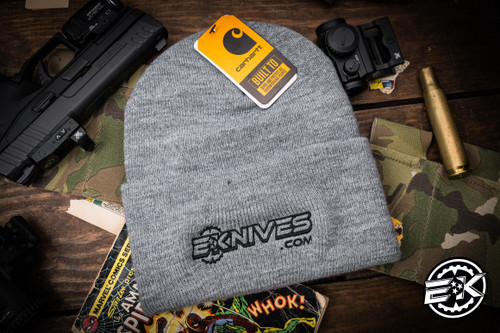 EKnives Carhartt Watch Cap 2.0 Heather Grey Beanie Embroidered 