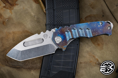 Medford Praetorian Genesis T Folding Knife "Galaxy" Flamed Titanium 3.3" Tanto Tumbled