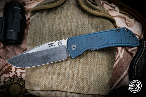 Mcnees Knives MAC2-3.5-Blue Shockwave Spearpoint 