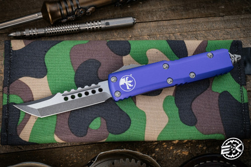 Microtech UTX-85 Hellhound OTF Automatic Knife Purple 3.1" Apocalyptic Stonewash 719-10APPUS