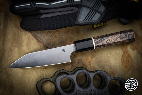 Spyderco Murray Carter Itamae Petty Paring Kitchen Knife Burl G10 4.6" Satin K15GPBNBK