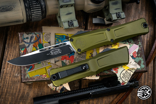 Microtech Combat Troodon Gen III OTF Automatic Knife OD Green 3.8" Drop Point Black 1143-1OD