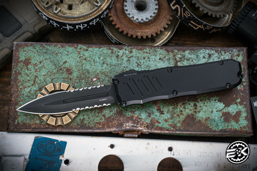 PREOWNED-Guardian Tactical RECON-035 OTF Automatic 3.3" Dagger Black Serrated 93132