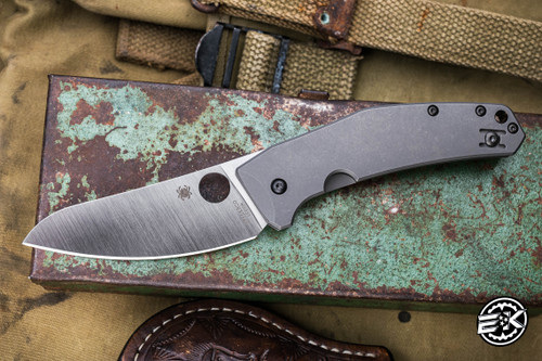 PREOWNED-Spyderco SpydieChef Titanium Frame Lock Knife 3.3" Satin C211TIP