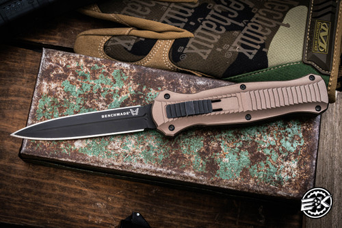 Benchmade Infidel OTF Burnt Bronze D/E 4" Dagger Black 3300BK1901