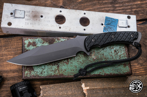 Spartan Blades Horkos Combat Utility Fixed Blade Knife Black Micarta 5.7" MagnaCut DLC