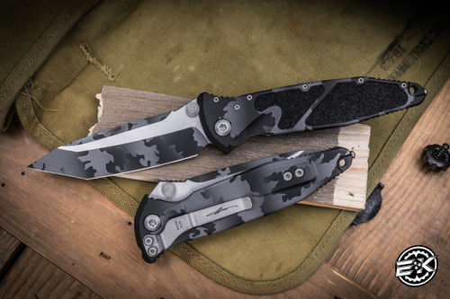 Microtech Socom Elite Manual Folding Knife Urban Camo 4" Tanto 161-1UCS