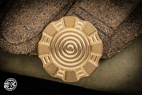 Preowned-Hitex Gear Poker Chip Brass Bullseye COTMC 