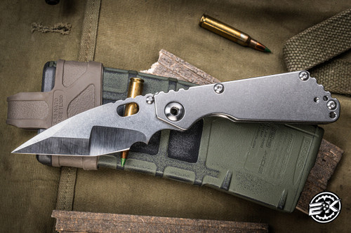 PREOWNED-Mick Strider Custom MSC SNG Stealth Titanium 3.5" Nightmare 