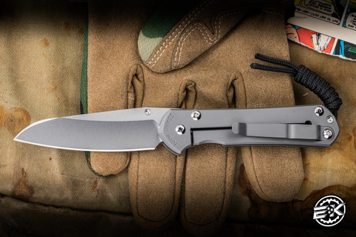 Left Hand-Chris Reeve Knives Small Sebenza 31 Forever Flag Glass Blasted 3.6" MagnaCut Insingo S31-1509