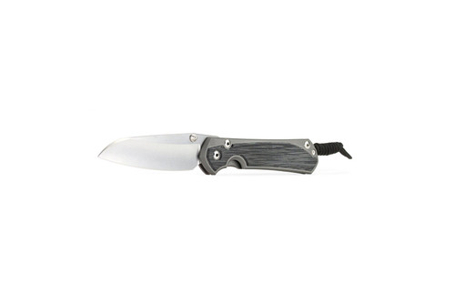 Chris Reeve Knives Large Sebenza 31 Glass Blasted Inlay Micarta Canvas Black Titanium Knife 3.6" Insingo L31-1224