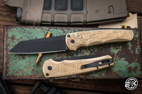 Pro-Tech Malibu AIBronze Textured NEXUS 1999 3.25" Magnacut Reverse Tanto Black DLC