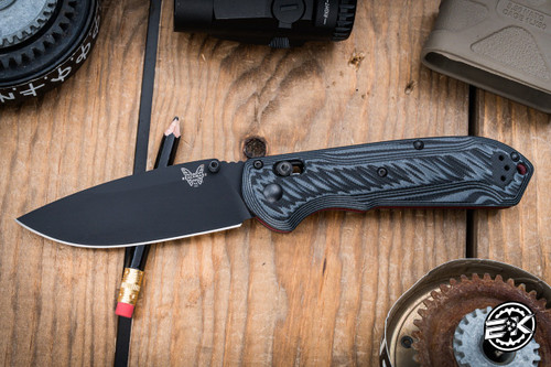 Preowned-Benchmade Freek AXIS Lock Folding Knife Black/Gray G10 3.6" CPM-M4 Black Drop Point 560BK-1