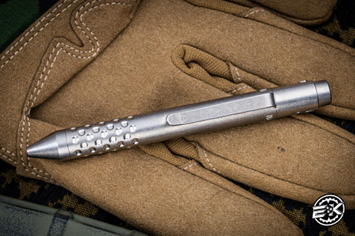 Nottingham Tactical Tibutton Pen Tumbled Titanium 4.5" G2 Mini RHSL