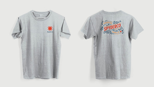 Spyderco Western T-Shirt Ice Gray Medium