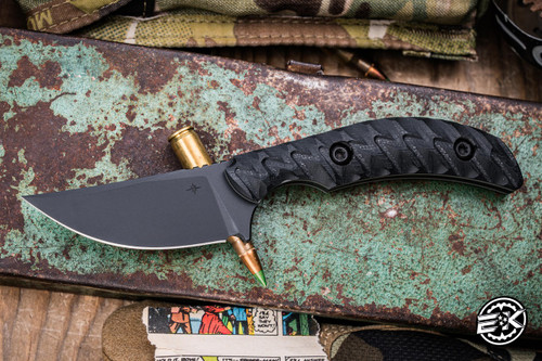 Toor Knives Shifter S Fixed Blade Knife Socom Black G10 2.75" M4 Drop Point Black KG Gunkote