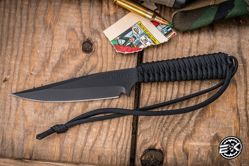 Mick Strider Knives WP Fixed Blade Knife Black Cord Wrap 4" MagnaCut Drop Point