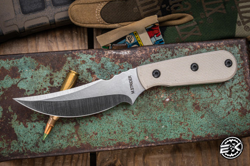 Mick Strider Knives MSK Steak Fixed Blade Knife Tan G10 3" PSB27