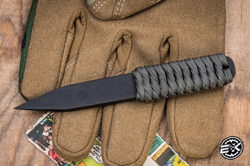 Mick Strider Knives Small Nail Fixed Blade Gray Cord 5" Magnacut