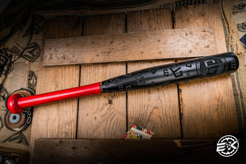 Blackside Customs Hard Maple Bat 24" Black and Red Finish