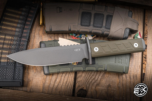 Zero Tolerance 0006 Fixed Blade Knife Olive Drab G10 6" 3V Clip Point Bead Blasted