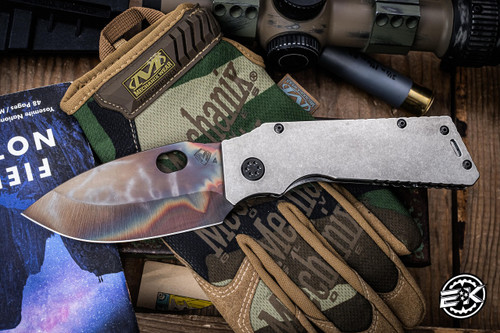 Medford TFF-1 Tactical Fighting Folder Knife Tumbled Titanium 4.0" S45VN Vulcan