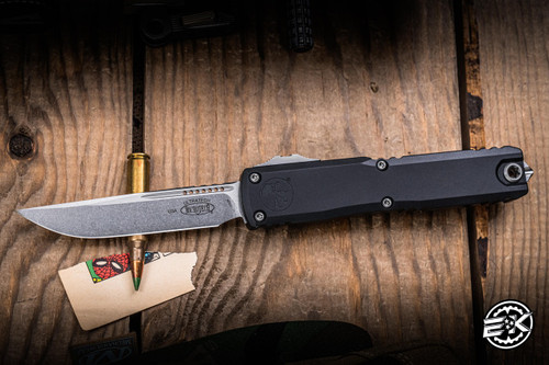 Preowned-Microtech Ultratech Gen III ZBP OTF Automatic Knife 3.5" M390 Stonewash 1121-10