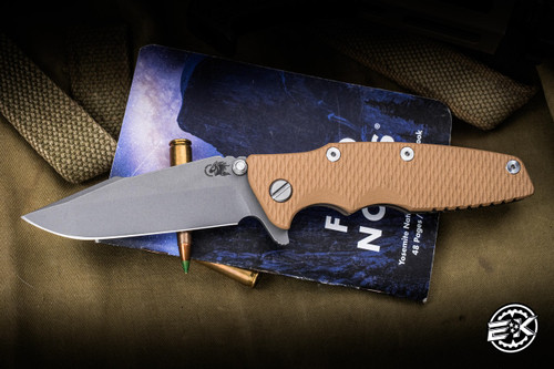 Rick Hinderer Knives Eklipse Folding Knife Tri-Way Coyote G10 3.5″ Harpoon Spanto Battle Bronze