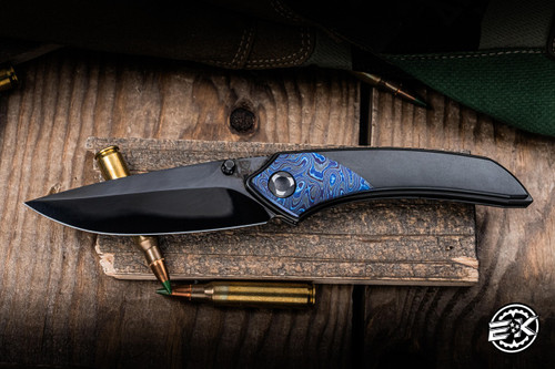 Poikilo Blade Midtech Mini Tuna Knife Titanium ZircuTi Bolsters 3.4" DLC Mirror