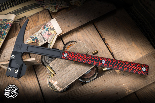 RMJ Tactical "Snuggles" S7 Limited Edition Warhammer Tomahawk Black Widow G10 x Graphite Black 18" Overall