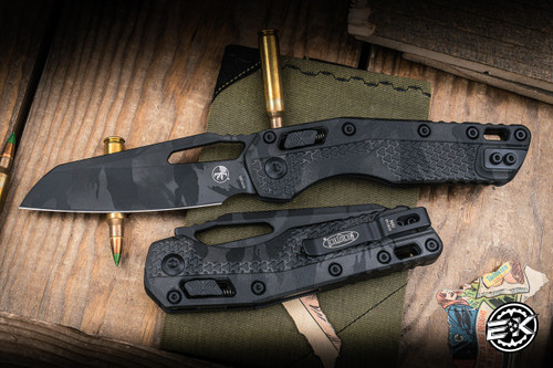 Microtech Standard Issue "MSI" Ram-LOK Manual Folding Knife Midnight Tiger Camo 3.85" 210T-1PMMTC-X8Z4