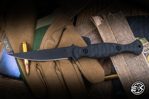 Toor Knives Regal Fixed Blade Knife Socom Black G10 4.2" Gunkote