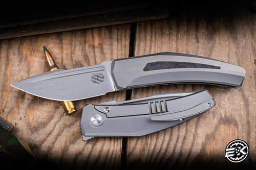 Tashi Bharucha Small Krypton Folding Knife Dark Matter Red Bead