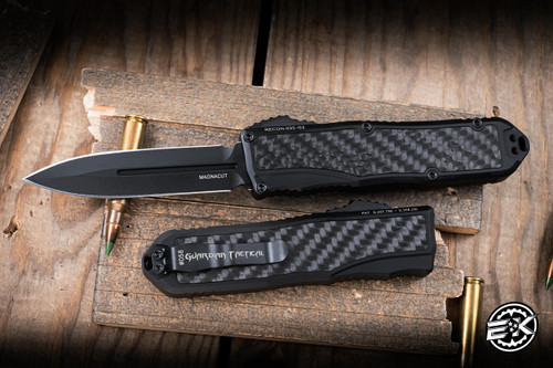 Guardian Tactical RECON-035 G2 OTF Carbon Fiber Inlay 3.3" MagnaCut Dagger 92131-G2