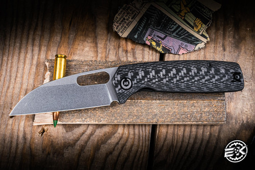 Preowned-Asher Knives Spiro Linerlock Carbon Fiber
