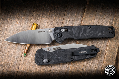 Kershaw Bel Air Duralock Folding Knife Marbled Black Carbon Fiber 3.1" MagnaCut Reverse Tanto Satin 6105CF