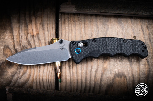 Preowned-Benchmade Nakamura AXIS Lock Knife Black G-10 3" Satin 484