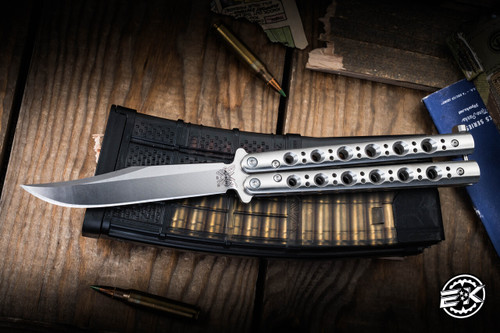 Preowned-Benchmade 63 Balisong Butterfly Steel 4.25" D2 Bowie