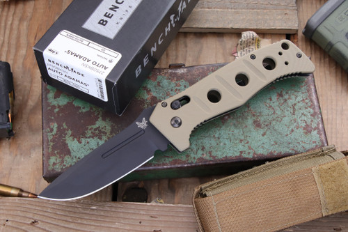 Preowned-Benchmade Sibert Auto Adamas Knife Sand 3.78" D2 2750BKSN