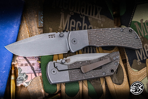 Mcnees Knives MAC2 SP Bjig Bronze Titanium 3.5" MagnaCut Stonewash