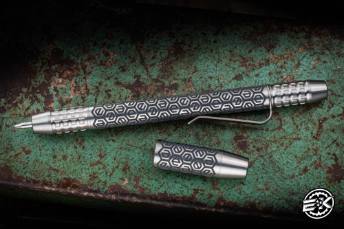 Ti2 Design Techliner Shorty 5" E-Hex Pattern V1 Laser Black Tumbled