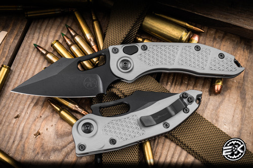 Microtech Stitch Automatic Folding Knife Natural Clear 3.75" M390 DLC 169-1DLCTNCS