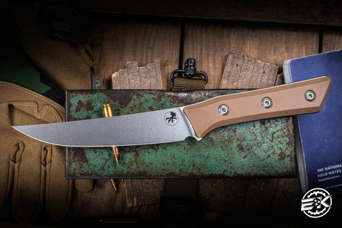 Microtech Boning Kitchen Cutlery Knife Coyote Tan G10 6.1" M390 Stonewash 3100-10CE