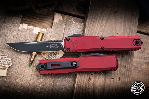 Microtech Ultratech Gen IV OTF Automatic Knife Merlot 3.5" M390 Stonewash 11214-1MR