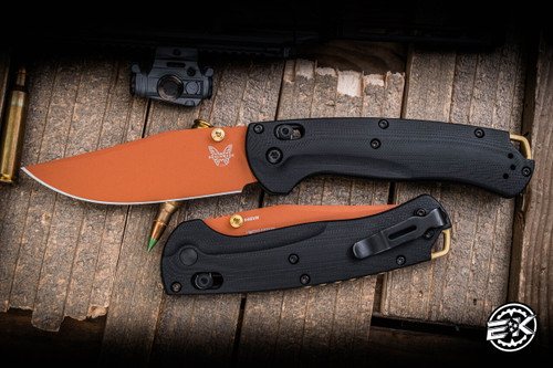 Benchmade Taggedout AXIS Lock Folding Knife G10 3.5" Copper PVD 15536