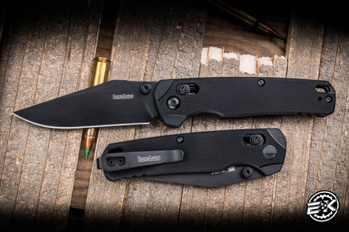 Kershaw Bel-Air Manual Folding Knife Knife Black G10 3" MagnaCut Clip Point Black PVD 6106BLK